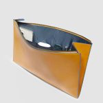 Piquadro Pochette uomo nera in pelle porta iPado 12,9" Blue Square