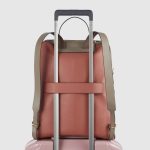 Piquadro Zaino donna arancio marrone in pelle porta pc 15,6 Circle