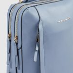 Piquadro Zaino donna celeste in pelle porta pc 15,6 Circle