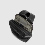 Piquadro Zaino uomo nero in pelle espandibile porta pc 14