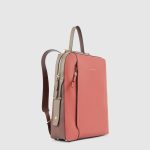 Piquadro Zaino donna arancio - marrone in pelle porta pc 14" Circle