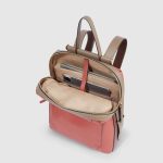 Piquadro Zaino donna arancio - marrone in pelle porta pc 14" Circle