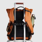 Piquadro Zaino roll-top arancio in tessuto gommato resistente all'acqua porta pc 15,6" Corner 2.0