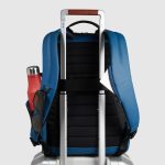 Piquadro Zaino celeste in tessuto gommato resistente all'acqua porta pc 15,6" Corner 2.0