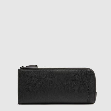 Piquadro Pochette nero in pelle con scomparto per occhiali Modus