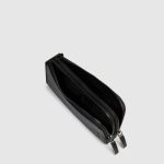 Piquadro Pochette nero in pelle con scomparto per occhiali Modus