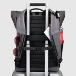 Piquadro Zaino roll-top grigio in tessuto gommato resistente all'acqua porta pc 15,6" Corner 2.0