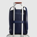 Piquadro Zaino donna blu in tessuto e pelle porta pc 14" Lyra