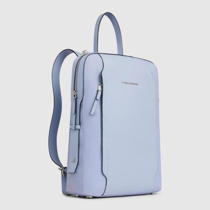 Piquadro Zaino donna violetto in tessuto e pelle porta pc 14" Lyra