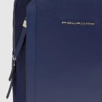 Piquadro Zaino donna blu in tessuto e pelle porta iPado 12'' Lyra