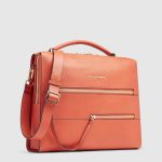 Piquadro Borsa da ufficio donna arancio in pelle porta pc 14"