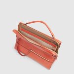 Piquadro Borsa da ufficio donna arancio in pelle porta pc 14"