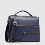 Piquadro Borsa da ufficio donna blu in pelle porta pc 14"