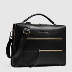 Piquadro Borsa da ufficio donna nera in pelle porta pc 14"