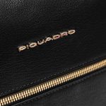 Piquadro Borsa da ufficio donna nera in pelle porta pc 14"