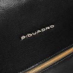 Piquadro Zaino donna nero in pelle porta pc 14"