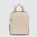 Piquadro Zaino donna in pelle beige cuoio porta iPadircle