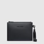 Piquadro Pochette nero in tessuto gommato resistente all'acqua Corner 2.0