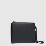 Piquadro Pochette nero in tessuto gommato resistente all'acqua Corner 2.0