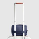 Piquadro Pochette uomo blu in pelle e tessuto riciclato Lyss