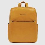 Piquadro Zaino donna giallo in pelle porta pc 14" Blue Square