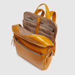 Piquadro Zaino donna giallo in pelle porta pc 14" Blue Square