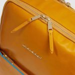 Piquadro Zaino donna giallo in pelle porta pc 14" Blue Square
