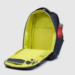 Piquadro Zaino da cabina undeseater blu in tessuto gommato con porta pc 14" Corner 2.0
