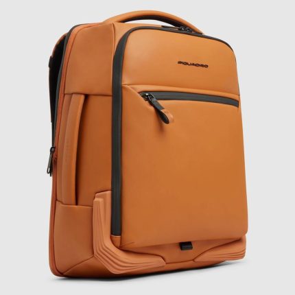 Piquadro Zaino da viaggio arancio resistente all' acqua porta pc 15,6 Corner 2.0