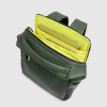 Piquadro Zaino da viaggio verde resistente all' acqua porta pc 15,6 Corner 2.0