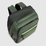 Piquadro Zaino da viaggio verde resistente all' acqua porta pc 15,6 Corner 2.0