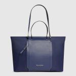Piquadro Shopping bag blu in tessuto e pelle porta pc 15,6" pieghevole Lyra