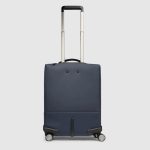 Piquadro Trolley da cabina a 4 ruote blu resistente all'acqua Corner 2.0