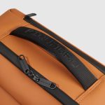 Piquadro Trolley da cabina a 4 ruote arancio resistente all'acqua Corner 2.0