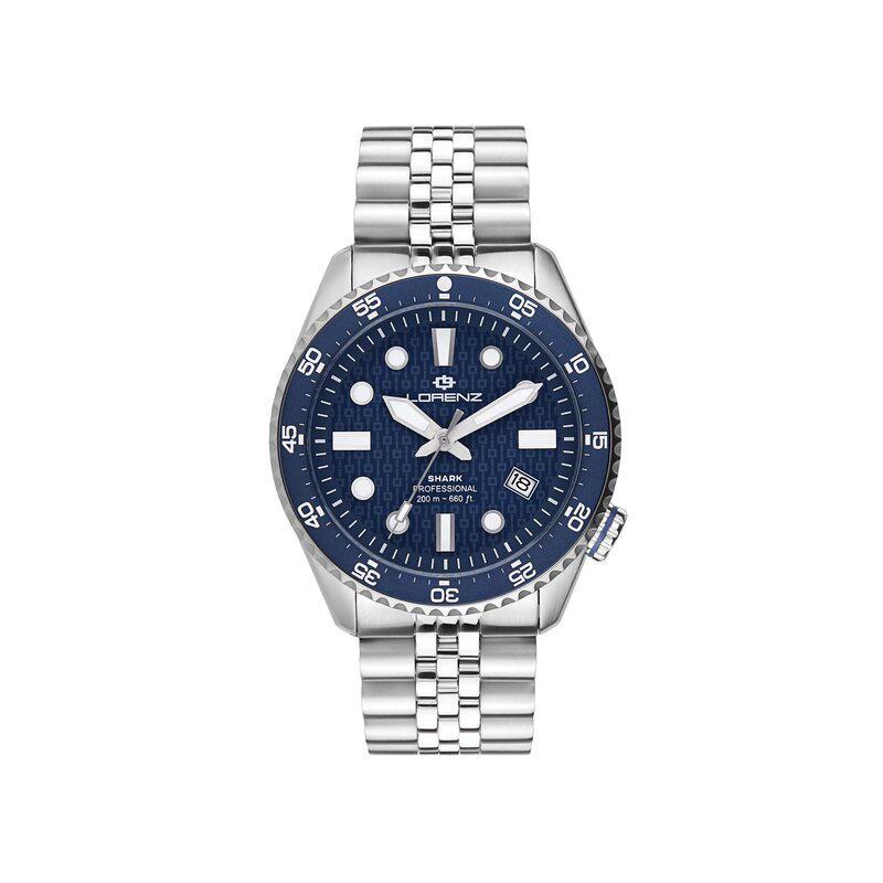 Lorenz Orologio maschile automatico con datario 39mm Shark 5 Lorenz Orologio maschile automatico con datario 39mm Shark 5