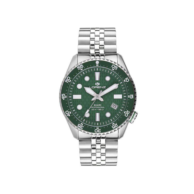 Lorenz Orologio maschile automatico con datario 39mm Shark 5 Lorenz Orologio maschile automatico con datario 39mm Shark 5