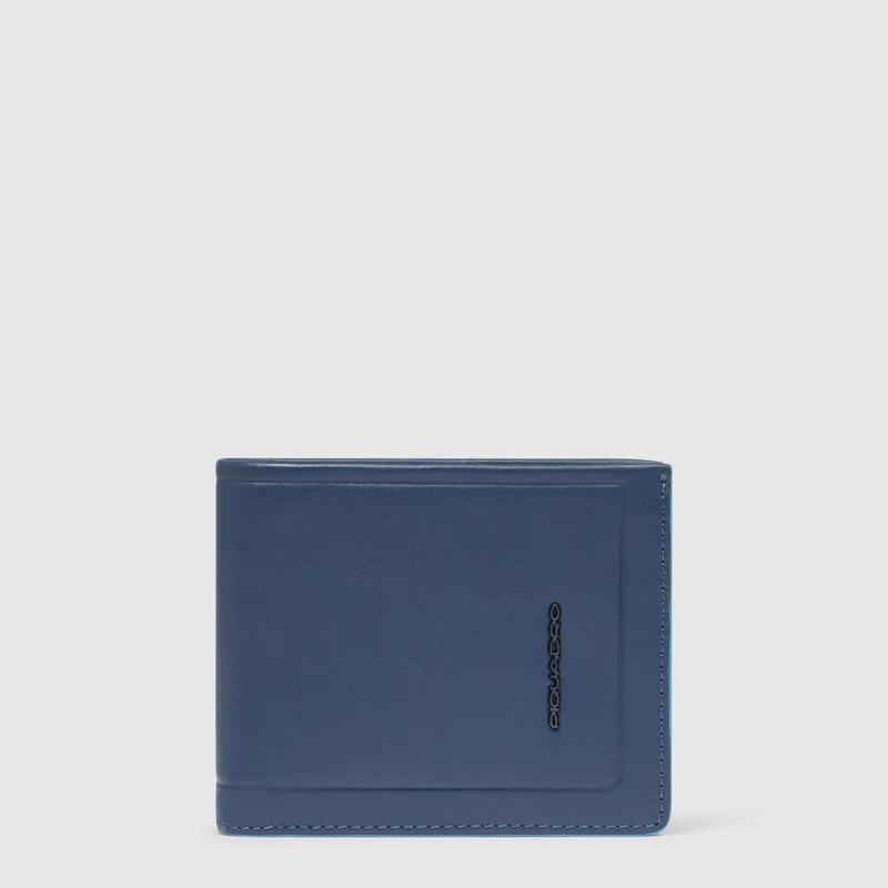 Piquadro Portafogli uomo blu in pelle con volantino porta documenti Atlas Piquadro Portafogli uomo blu in pelle con volantino porta documenti Atlas