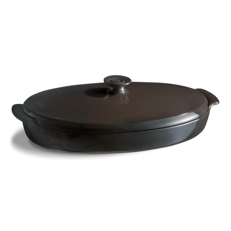 Emile Henry Piatto per cottura 25x42x10 color Fusain Emile Henry Piatto per cottura 25x42x10 color Fusain