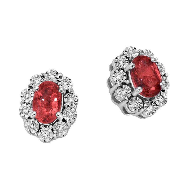 Donnaoro orecchini con rubini e diamanti Donnaoro orecchini con rubini e diamanti