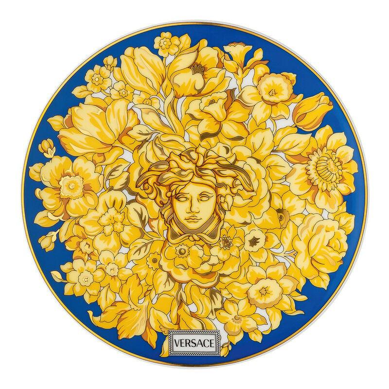 Versace piatto piano 17 cm medusa rhapsody blu Versace piatto piano 17 cm medusa rhapsody blu