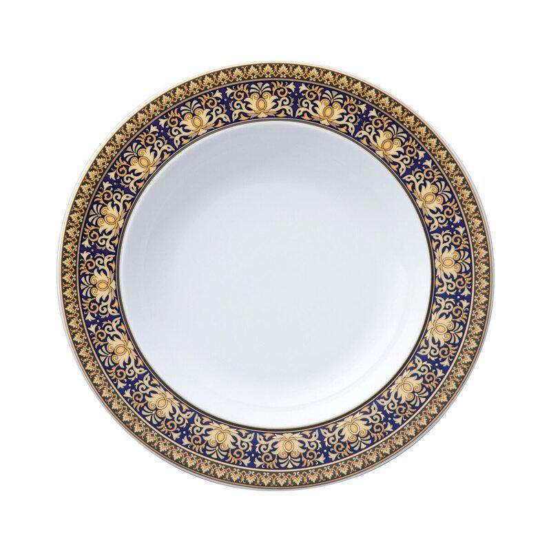 Versace piatto fondo 22 cm medusa blu Versace piatto fondo 22 cm medusa blu