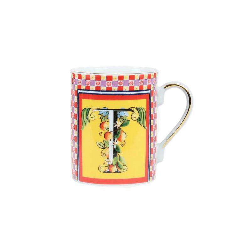 Baci milano mug lettera T ortigia Baci milano mug lettera T ortigia