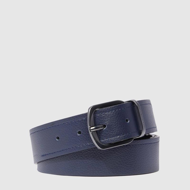 Piquadro Cintura uomo blu in pelle con fibbia ad ardiglione Modus Piquadro Cintura uomo blu in pelle con fibbia ad ardiglione Modus