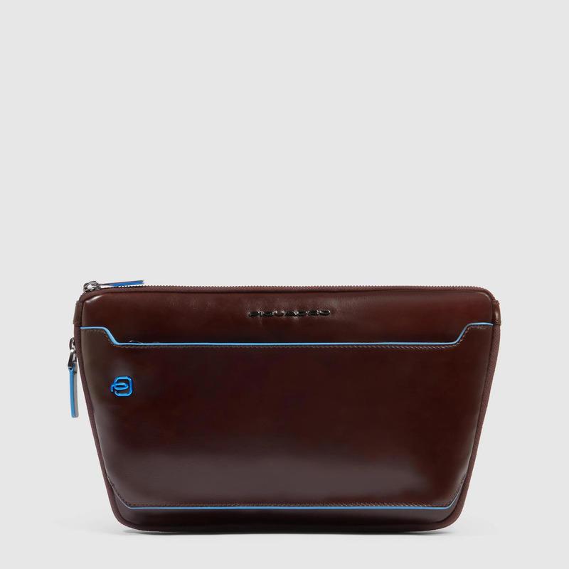 Piquadro Marsupio mogano in pelle con attacchi tracolla riposizionabili Blue Square Piquadro Marsupio mogano in pelle con attacchi tracolla riposizionabili Blue Square