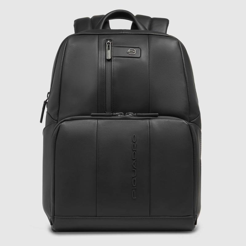 Piquadro Zaino nero in pelle porta pc 14" Urban Piquadro Zaino nero in pelle porta pc 14" Urban