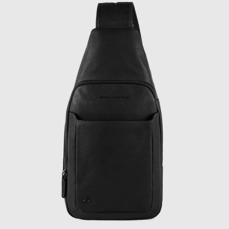 Piquadro Monospalla uomo nero in pelle porta iPadlack Square Piquadro Monospalla uomo nero in pelle porta iPadlack Square