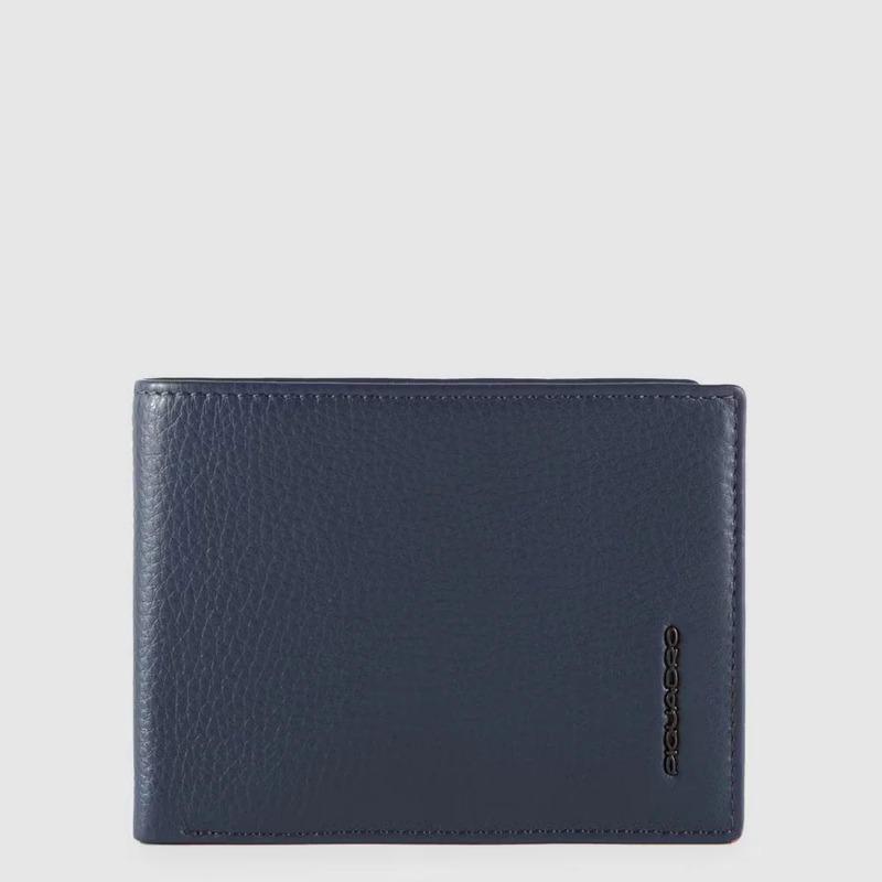 Piquadro Portafogli uomo blu in pelle con porta documenti Modus Piquadro Portafogli uomo blu in pelle con porta documenti Modus